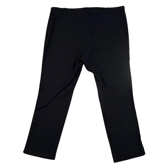 Anthropologie Cartonnier Pants Women's 14 Black Slim Ankle Cigarette Pockets - Picture 2 of 16